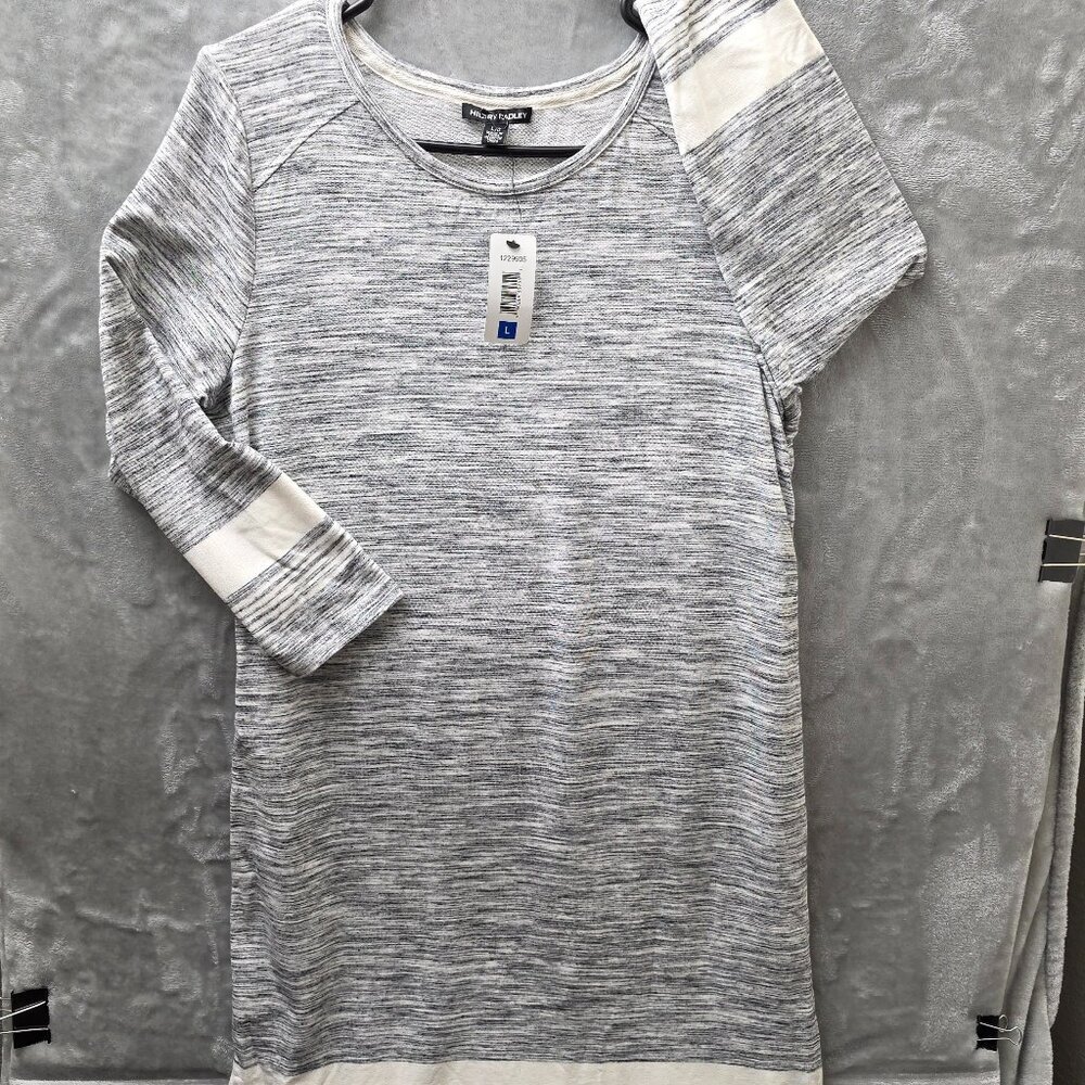 Hilary Radley Gray Sweater Dress Size‎ Large NWT